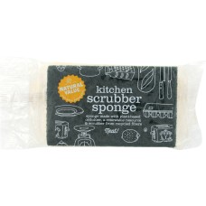 NATURAL VALUE: Kitchen Scrubber Sponge, 1 pc