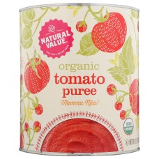NATURAL VALUE: Tomato Puree Organic, 111 oz
