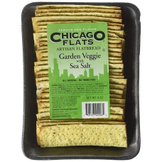 CHICAGO FLATS: Flatbread Garden Veggie with Sea Salt, 8 oz
