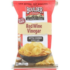 BOULDER CANYON: Red Wine Vinegar Kettle Cooked Potato Chips, 5 Oz