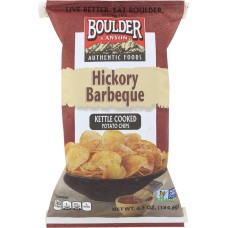 BOULDER CANYON: Hickory Barbeque Kettle Cooked Potato Chips, 6.5 oz