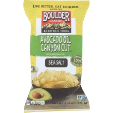 BOULDER CANYON: Avocado Oil Canyon Cut Potato Chips Sea Salt, 5.25 oz