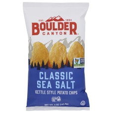 BOULDER CANYON: Sea Salt Kettle Cooked Potato Chips, 5 oz