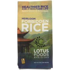LOTUS FOODS: Heirloom Forbidden Black Rice, 15 oz