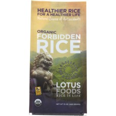 LOTUS FOODS: Organic Forbidden Rice, 15 oz
