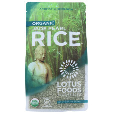 LOTUS FOODS: Gluten Free Organic Jade Pearl Rice, 15 oz
