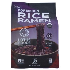 LOTUS FOODS: Forbidden Rice Ramen Pack of 4 , 10 oz