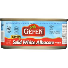 GEFEN: Gefen Solid White Albacore in Water, 6 oz