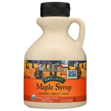 COOMBS FAMILY FARMS: Grade A Amber Color Rich Taste Organic Maple Syrup, 16 oz