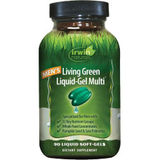 IRWIN NATURALS: Men's Living Green Liquid-Gel Multi, 90 sg