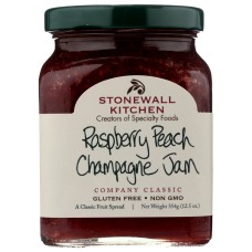 STONEWALL KITCHEN: Raspberry Peach Champagne Jam, 12.50 oz
