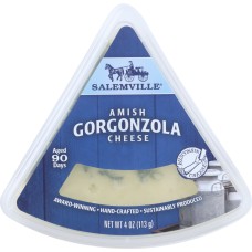 SALEMVILLE: Amish Gorgonzola Cheese Wedge, 4 oz