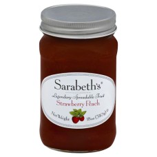 SARABETHS: Fruit Spread Strawberry Peach, 18 oz