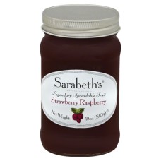 SARABETHS: Fruit Spread Strawberry Raspberry, 18 oz