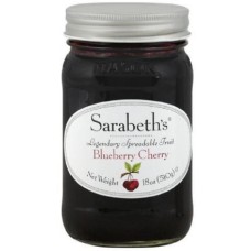 SARABETHS: Fruit Spread Blueberry Cherry, 18 oz