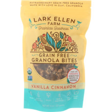 LARK ELLEN FARM: GRANOLA BITES VANILLA CINNAMON, 8 OZ LARK ELLEN FARM: GRANOLA BITES VANILLA CINNAMON, 8 OZ