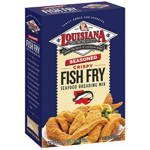 LOUISIANA FISH FRY: Seasoned Crispy Fish Fry Seafood Breading Mix ...