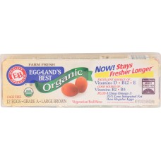 EGGLANDS BEST: Large Brown Eggs Organic, 1 dz