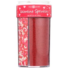 DEAN JACOBS: 4 Cell Valentine Accents And Sprinkles, 5.9 oz