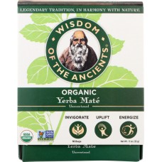 WISDOM OF THE ANCIENTS: Organic Yerba Mate Tea Bags, 1.1 oz