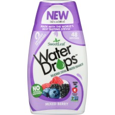 SWEETLEAF STEVIA: Water Drop Mixed Berry, 1.62 fo