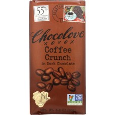 CHOCOLOVE: Dark Chocolate Bar Coffee Crunch, 3.2 oz