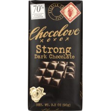 CHOCOLOVE: Strong Dark Chocolate Bar, 3.2 oz