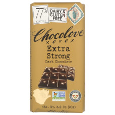 CHOCOLOVE: Extra Strong Dark Chocolate Bar, 3.2 oz CHOCOLOVE: Extra Strong Dark Chocolate Bar, 3.2 oz