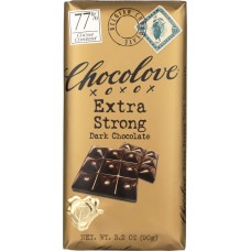 CHOCOLOVE: Extra Strong Dark Chocolate Bar, 3.2 oz