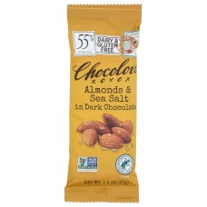 CHOCOLOVE: Almonds and Sea Salt in Dark Chocolate Mini Bar, 1.3 oz