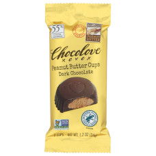 CHOCOLOVE: Peanut Butter Cups Dark Chocolate, 1.2 oz CHOCOLOVE: Peanut Butter Cups Dark Chocolate, 1.2 oz