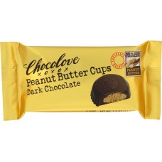 CHOCOLOVE: Peanut Butter Cups Dark Chocolate, 1.2 oz