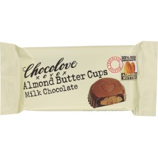 CHOCOLOVE: Almond Butter Cups Milk Chocolate, 1.2 oz