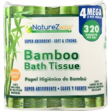 NATUREZWAY: Tissue Bath Bamboo, 4 pk