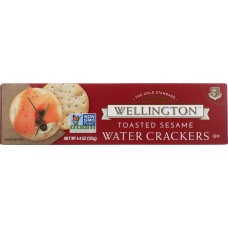 WELLINGTON: Toasted Sesame Water Cracker, 4.4 oz