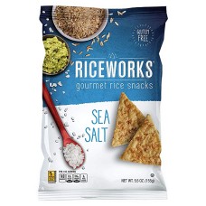 RICEWORKS: Chip Rice Sea Salt, 5.5 oz