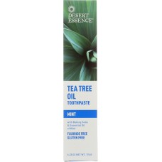 DESERT ESSENCE: Natural Tea Tree Oil Toothpaste Mint, 6.25 oz