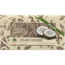 DESERT ESSENCE: Soap Bar Creamy Coconut, 5 oz