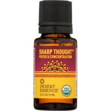 DESERT ESSENCE: Oil Essential Sharp Thought Organic, .5 fl oz