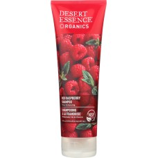 DESERT ESSENCE: Organic Shampoo Shine for All Hair Types Red Raspberry, 8 oz