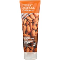 DESERT ESSENCE: Organics Hand and Body Lotion Sweet Almond, 8 oz