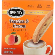 NONNIS: Peaches N Cream Biscotti, 6.88 oz