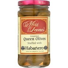 MISS LEONES: Olives Habanero Stuffed, Dr Wt. 7.5 oz