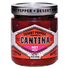DESERT PEPPER: Cantina Salsa Hot, 16 oz