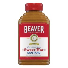 BEAVER: Mustard Sqz Sweet Hot, 13 oz