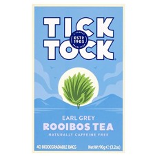 TICK TOCK TEA: Tea Early Grey Rooibos, 40 bg