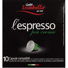 CAFFE TROMBETTA: Espresso Pod Piu Crema, 10 pc
