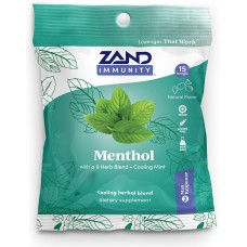 ZAND: Menthol Herbalozenge Soothing Menthol, 15 pc