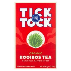 TICK TOCK TEA: Tea Organic Rooibos, 40 bg