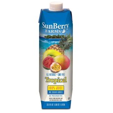SUNBERRY FARMS: 100% Tropical Juice, 33.81 oz